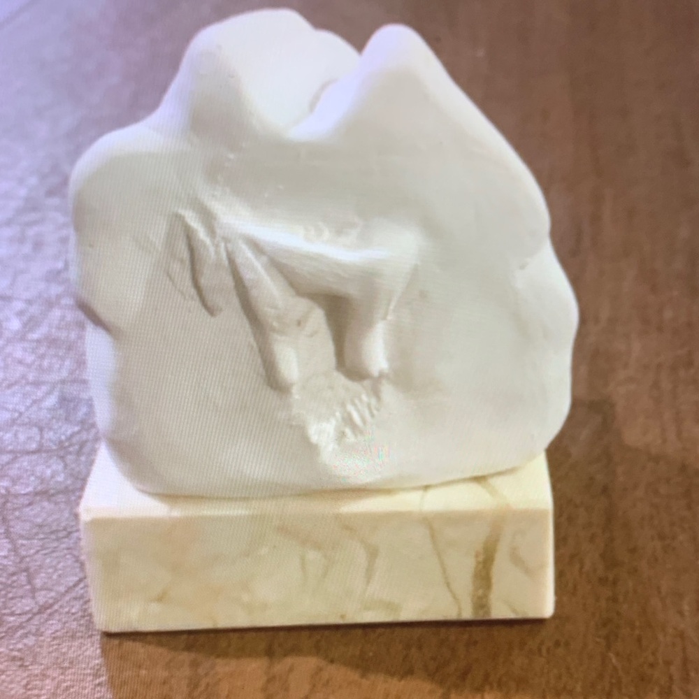 Hand made Elegant Plaster Sculpture marble base